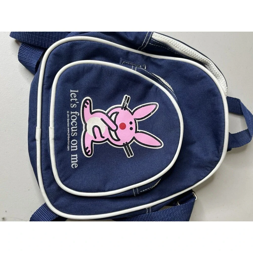 Jim Benton Happy Bunny Y2K Mini Backpack “I Know How You Feel I Just Don’t Care”